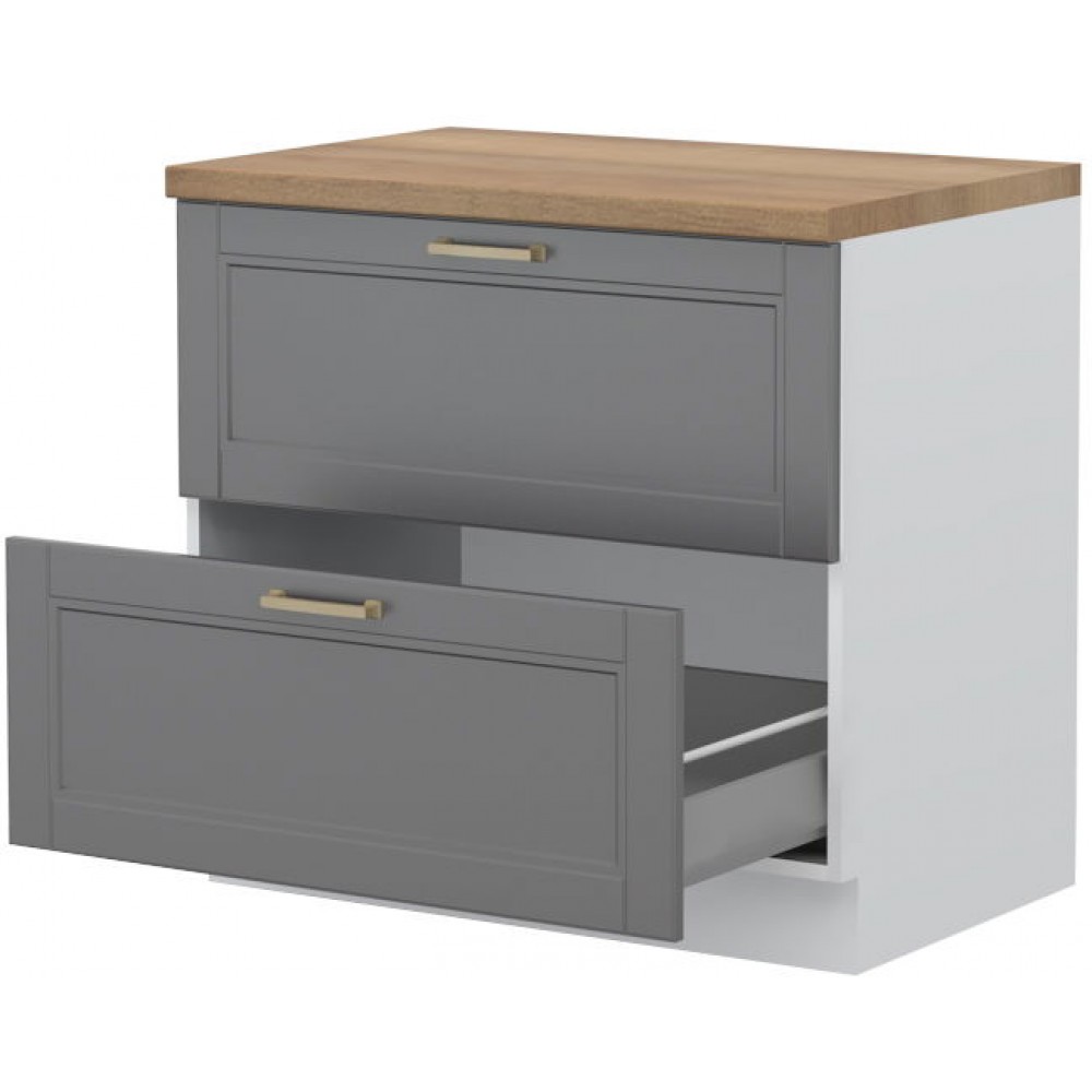 Επιδαπέδιο ντουλάπι Tahoma R-90-2MBOX-Γραφίτης