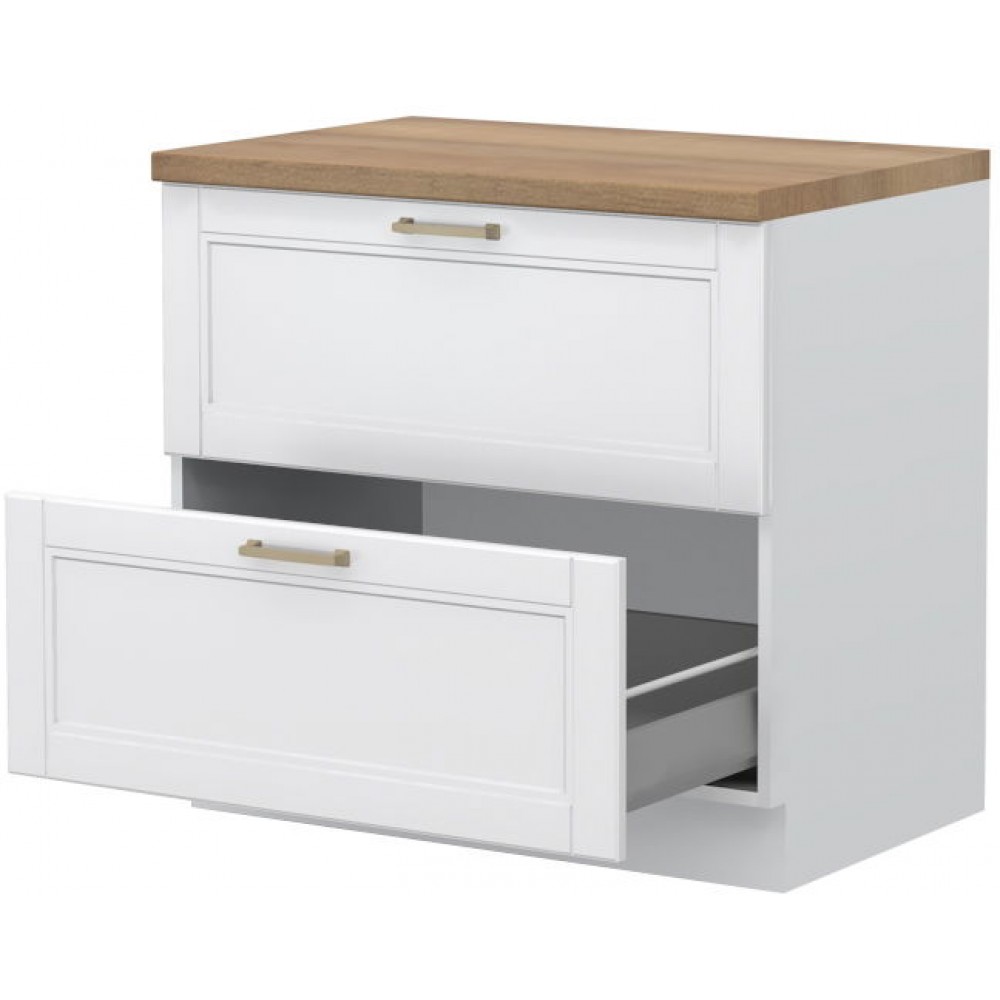 Επιδαπέδιο ντουλάπι Tahoma R-90-2MBOX-Λευκό ματ