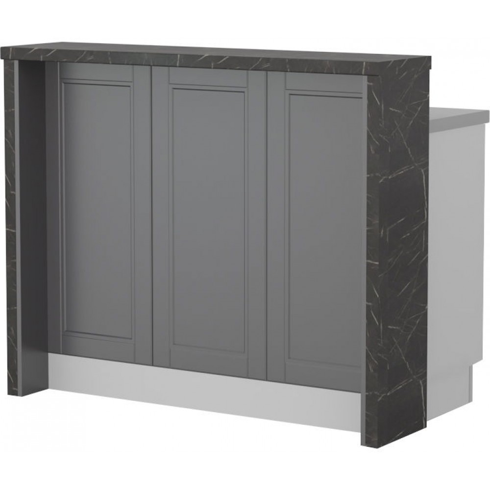 Πάγκος νησίδας Tahoma-Μήκος: 120 εκ.-Γραφίτης-Black Stone