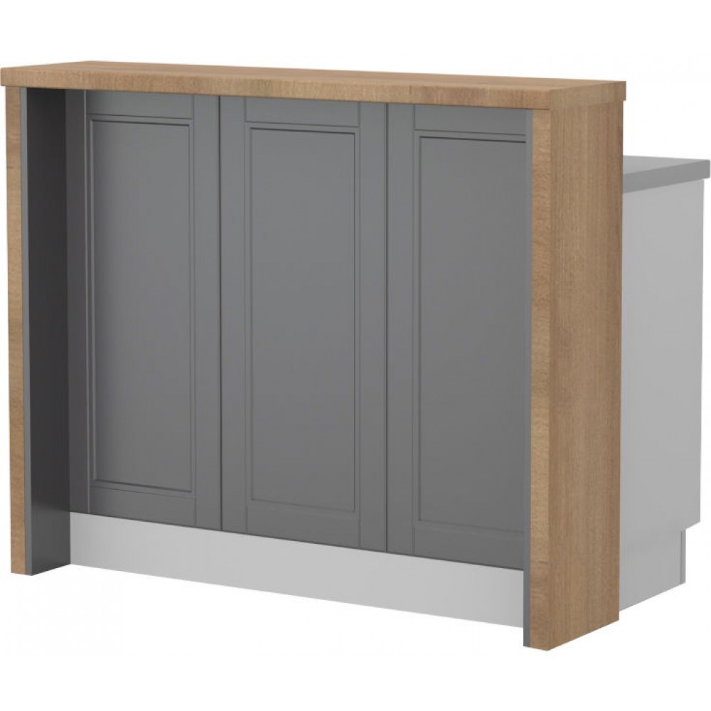 Πάγκος νησίδας Tahoma-Μήκος: 120 εκ.-Γραφίτης-Pacific Wallnut