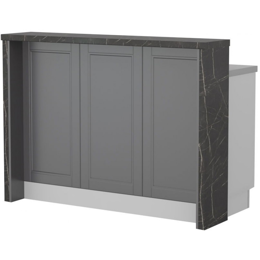 Πάγκος νησίδας Tahoma-Μήκος: 135 εκ.-Γραφίτης-Black Stone