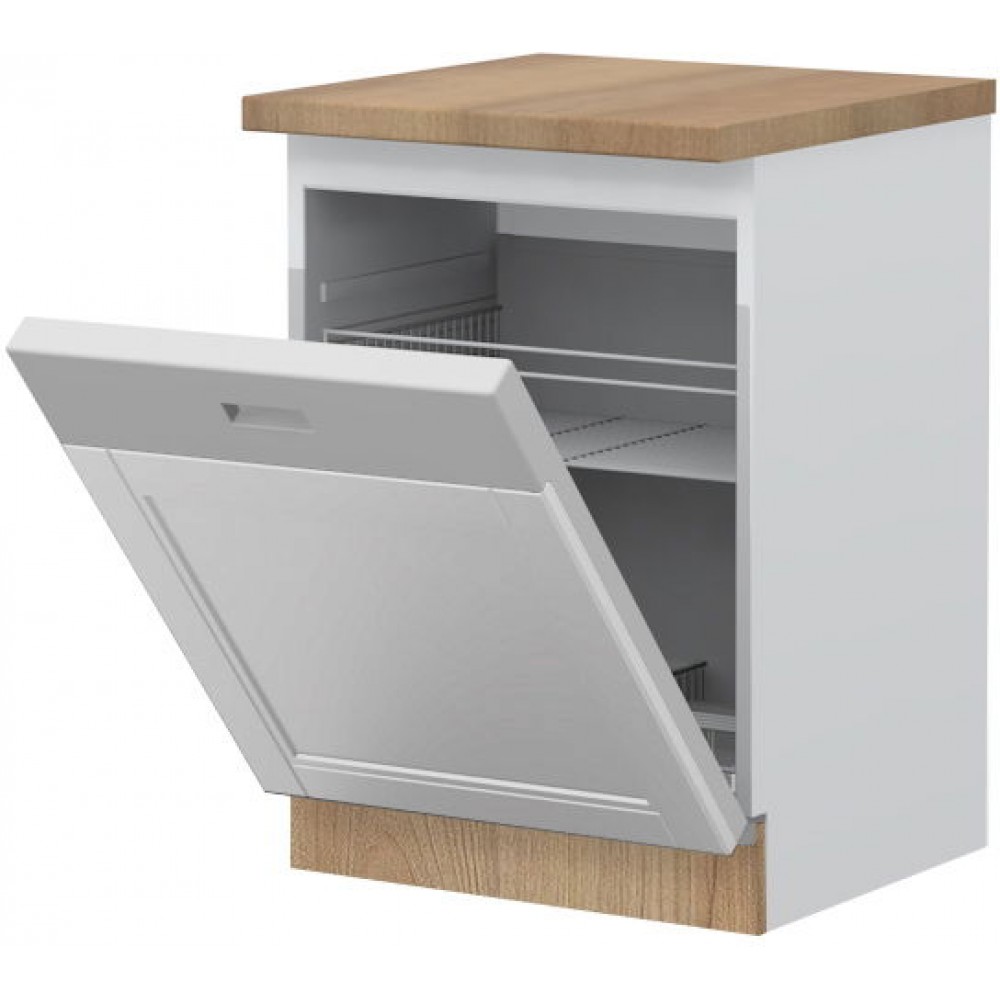 Πρόσοψη ντουλαπιού πλυντηρίου πιάτων Tahoma K60D-Λευκό ματ