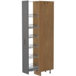 Επιδαπέδιο ντουλάπι ψηλό Tahoma K21-30-1KZ 30x60x216