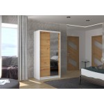 Ντουλάπα Condra 100 συρόμενη-Leuko-Artisan 100x58x200