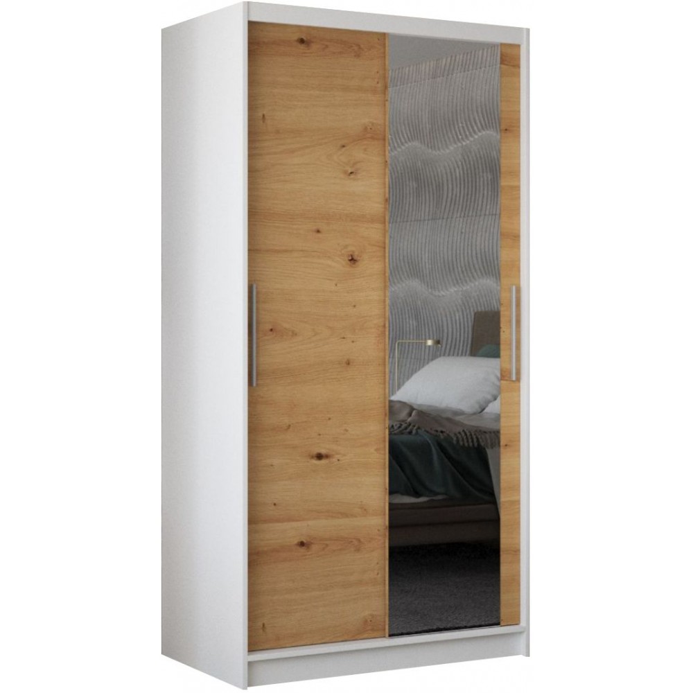 Ντουλάπα Condra 100 συρόμενη-Leuko-Artisan 100x58x200