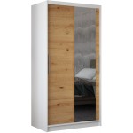 Ντουλάπα Condra 100 συρόμενη-Leuko-Artisan 100x58x200
