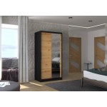 Ντουλάπα Condra 100 συρόμενη-Mauro-Artisan 100x58x200