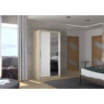 Ντουλάπα Condra 100 συρόμενη-Fusiko-Leuko 100x58x200