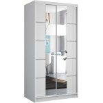 Ντουλάπα Sosa 100 συρόμενη-Leuko 100x58x200