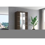 Ντουλάπα Sosa 100 συρόμενη-Sokolati 100x58x200