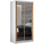 Ντουλάπα Nubia 100 συρόμενη-Leuko-Artisan 100x58x200