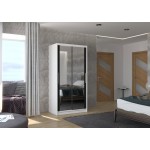 Ντουλάπα Nubia 100 συρόμενη-Leuko-Mauro 100x58x200