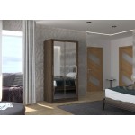 Ντουλάπα Nubia 100 συρόμενη-Sokolati 100x58x200