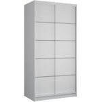 Ντουλάπα Frule 100 συρόμενη-Leuko 100x58x200