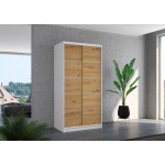 Ντουλάπα Frule 100 συρόμενη-Leuko-Artisan 100x58x200