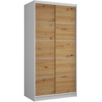 Ντουλάπα Frule 100 συρόμενη-Leuko-Artisan 100x58x200