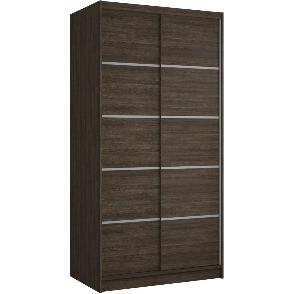Ντουλάπα Frule 100 συρόμενη-Sokolati 100x58x200