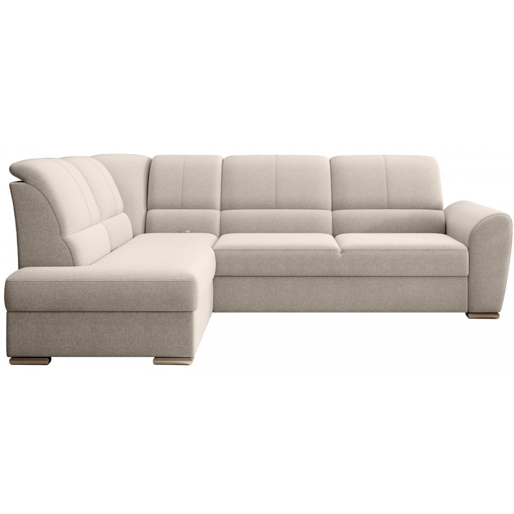 Γωνιακός καναπές Bisero-Ekrou-Αριστερή