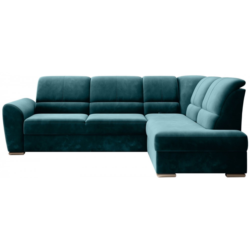 Γωνιακός καναπές Bisero-Petrol-Δεξιά