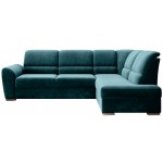 Γωνιακός καναπές Bisero-Petrol-Δεξιά