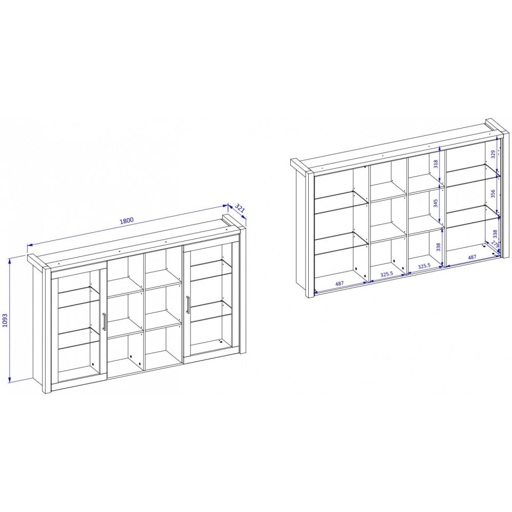 Βιτρίνα Amelie 2D