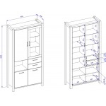 Βιτρίνα Amelie 4D2S