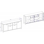 Μπουφές Amelie 4D2S