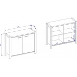 Μπουφές Amelie 2D