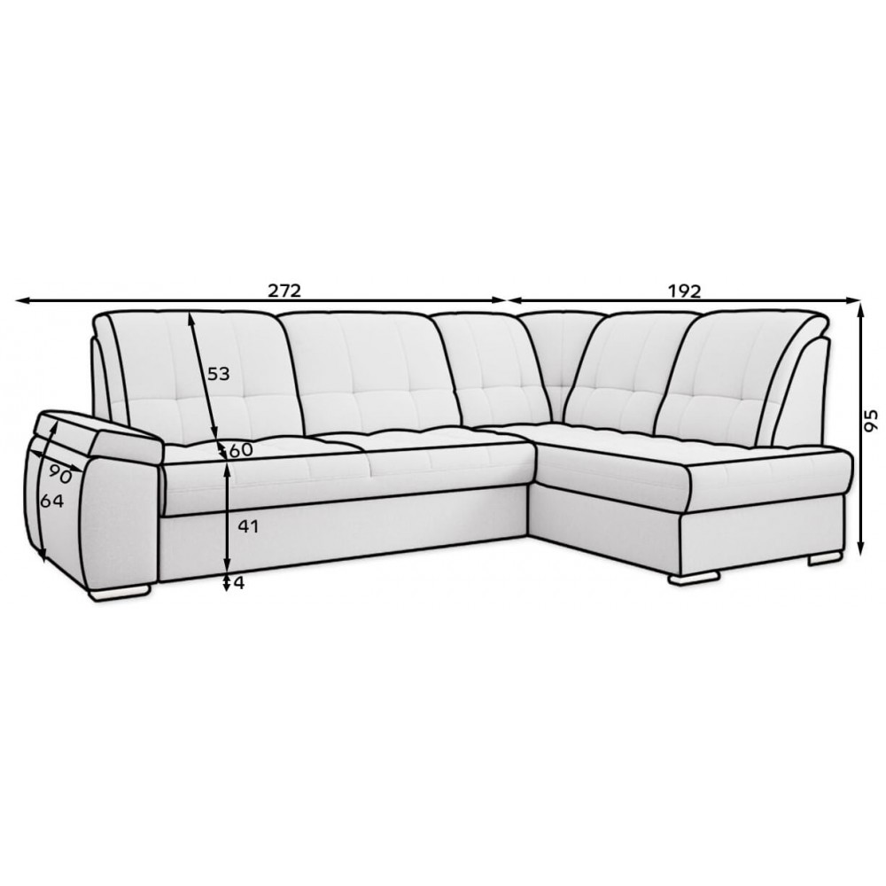 Γωνιακός καναπές Dorro-Prasino-Αριστερή