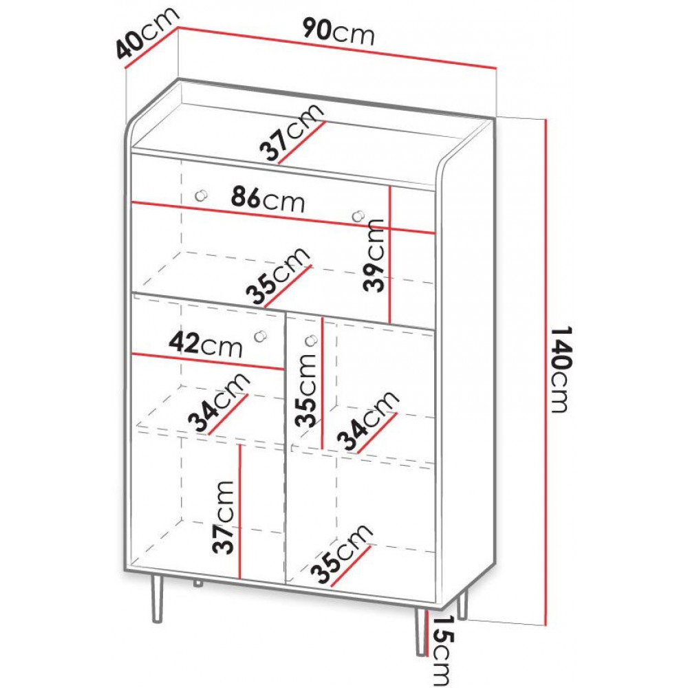 Μπουφές Vasina PC03