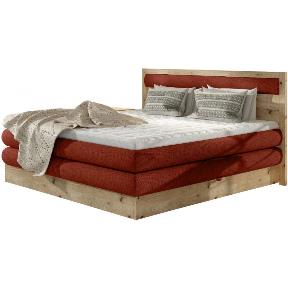 Επενδυμένο κρεβάτι Nord με στρώμα και ανώστρωμα-Mporntw-140 x 200