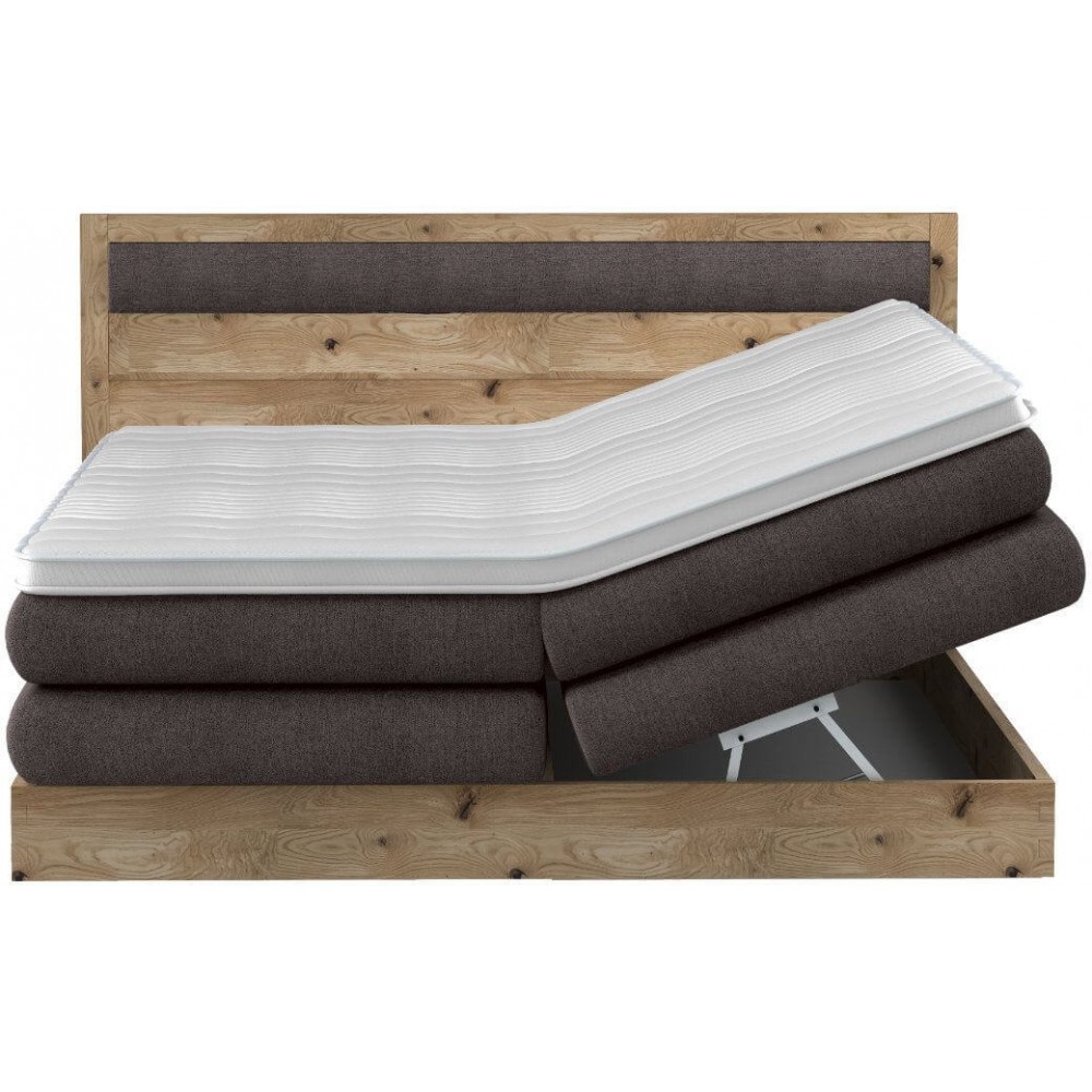 Επενδυμένο κρεβάτι Nord με στρώμα και ανώστρωμα-Mporntw-160 x 200