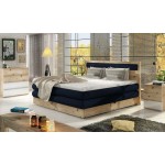 Επενδυμένο κρεβάτι Nord με στρώμα και ανώστρωμα-Mple-180 x 200