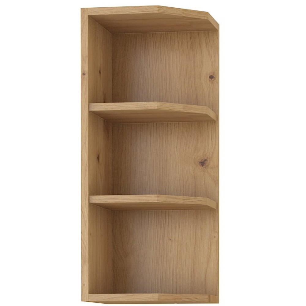Κρεμαστό ντουλάπι με ράφια γωνιακό Yvette  30x29x71.5