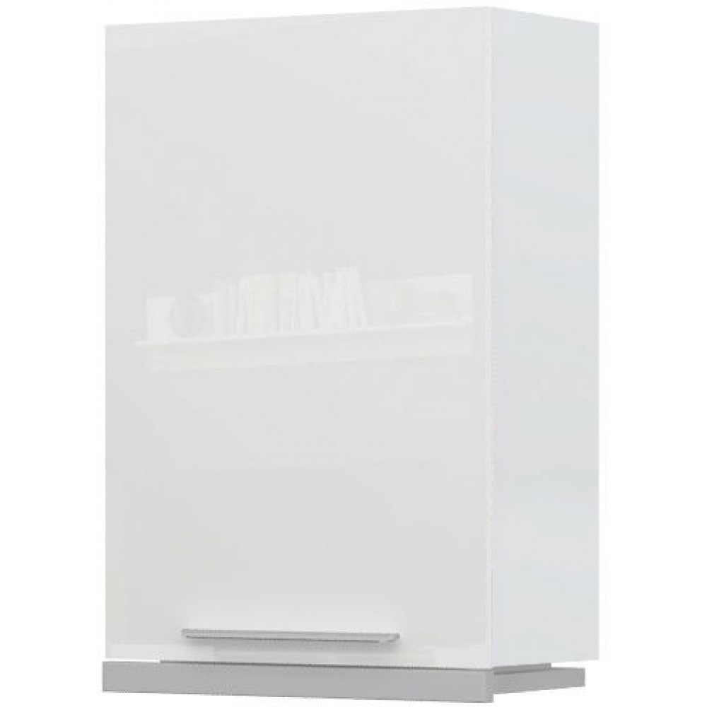 Ντουλάπι κρεμαστό Raval A9-60-1KU για απορροφητήρα συρόμενο-Λευκό - Λευκό γυαλιστερό