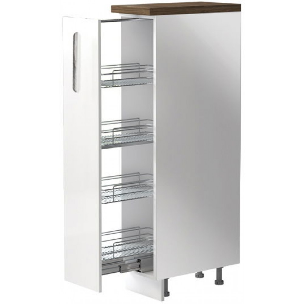 Επιδαπέδιο ντουλάπι ψηλό Raval K14-30-1KZ-Λευκό γυαλιστερό