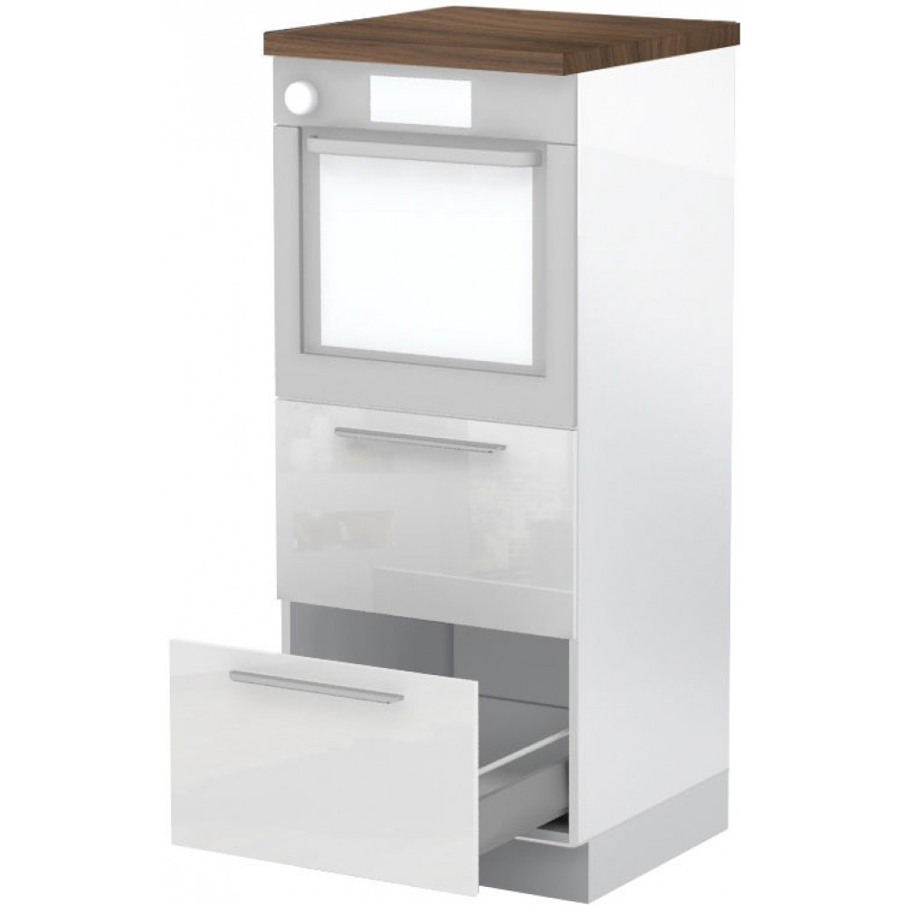 Επιδαπέδιο ντουλάπι φούρνου ψηλό Raval K14-60-2MB-Λευκό γυαλιστερό