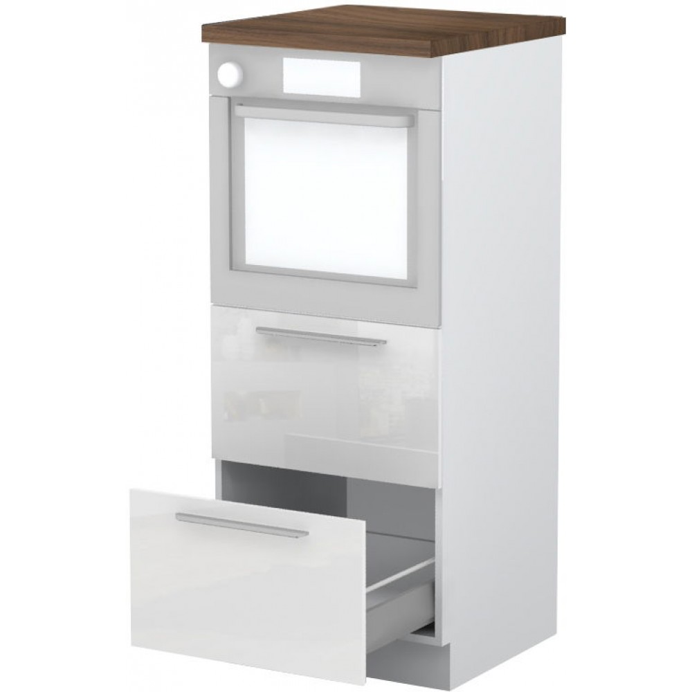 Επιδαπέδιο ντουλάπι φούρνου ψηλό Raval K14-60-2MB-Λευκό - Λευκό γυαλιστερό