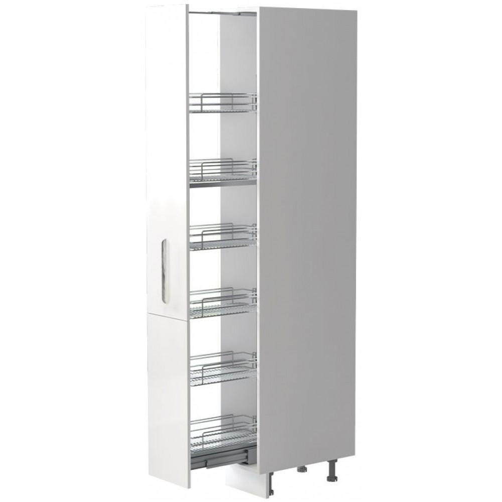 Επιδαπέδιο ντουλάπι ψηλό Raval K21-30-1KZ-Λευκό - Λευκό γυαλιστερό