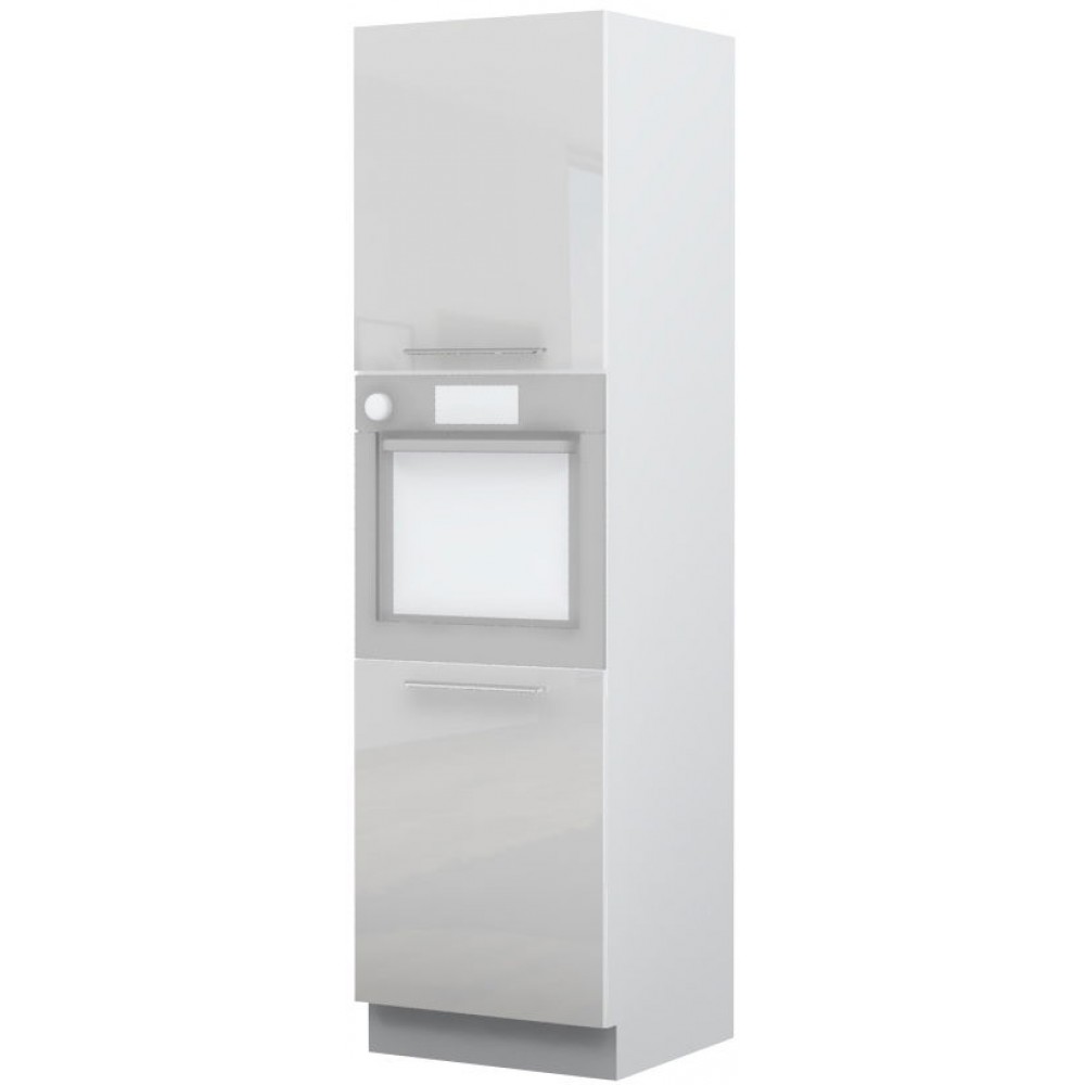 Επιδαπέδιο ντουλάπι φούρνου ψηλό Raval K21-60-2KR-Λευκό - Λευκό γυαλιστερό