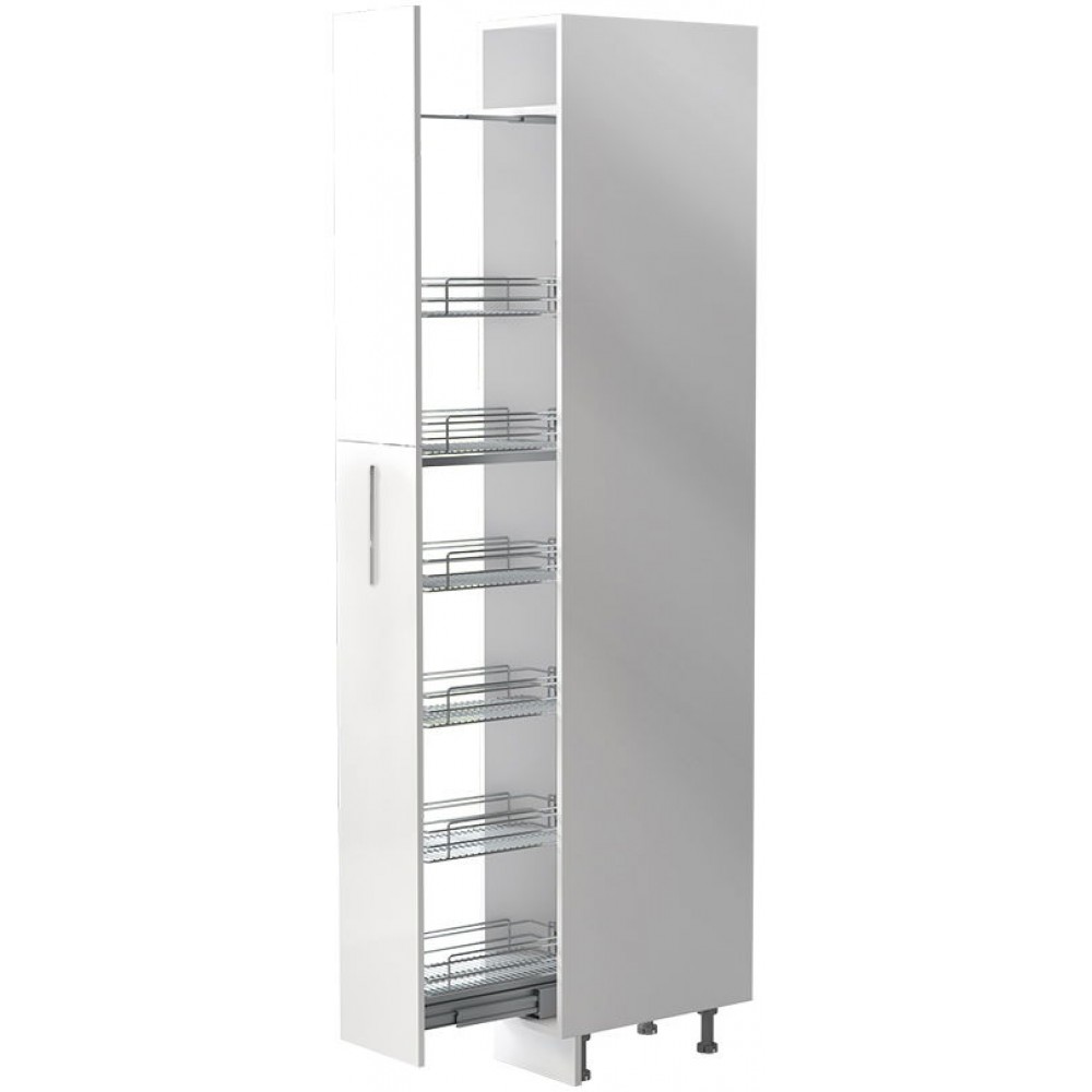 Επιδαπέδιο ντουλάπι ψηλό Raval K23-30-1KZ-Λευκό γυαλιστερό