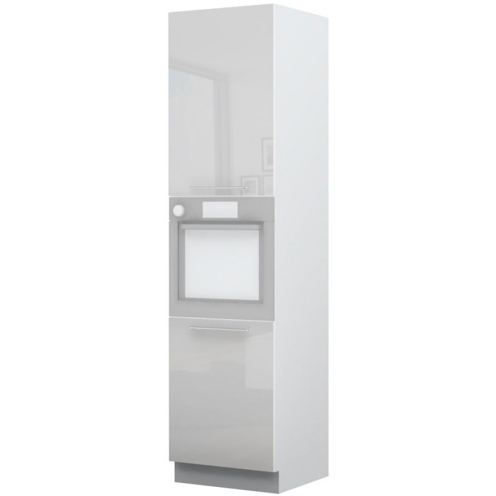 Επιδαπέδιο ντουλάπι φούρνου ψηλό Raval K23-60-2KR-Λευκό - Λευκό γυαλιστερό