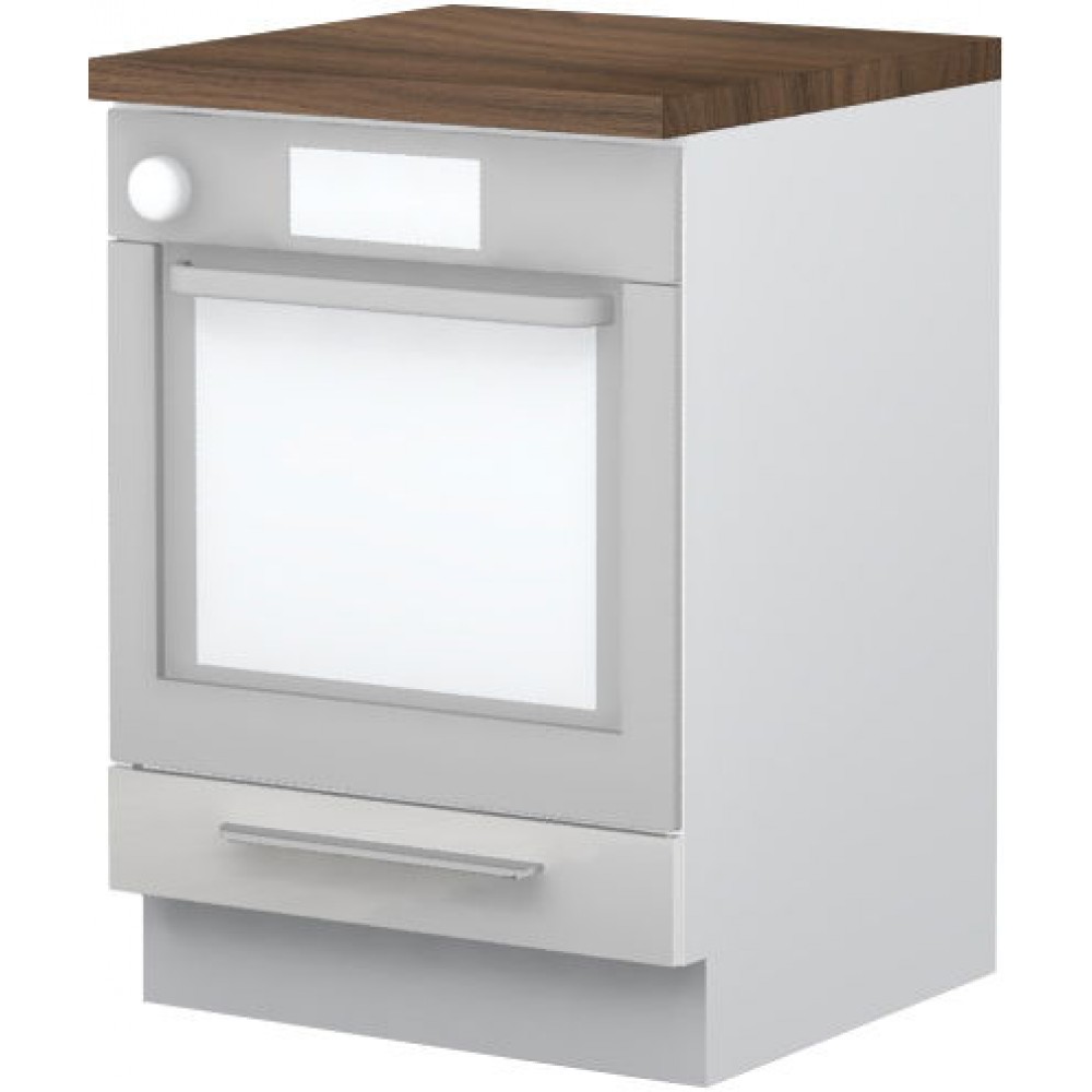 Επιδαπέδιο ντουλάπι φούρνου Raval R-60-R-Λευκό - Λευκό γυαλιστερό