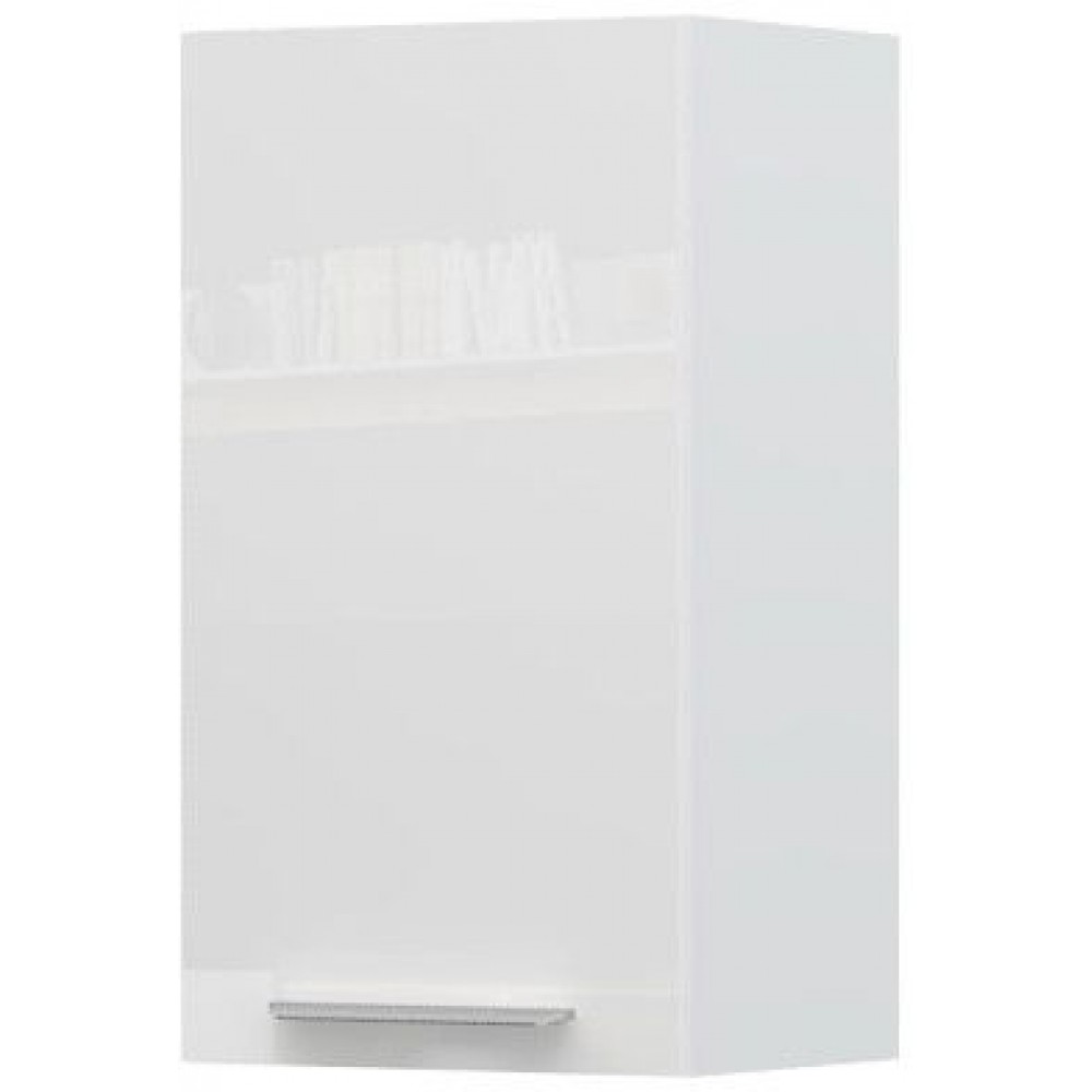 Ντουλάπι κρεμαστό Raval V7-40-1K-Λευκό - Λευκό γυαλιστερό