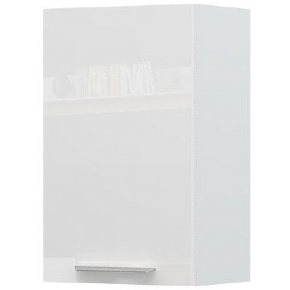 Ντουλάπι κρεμαστό Raval V7-45-1K-Λευκό - Λευκό γυαλιστερό