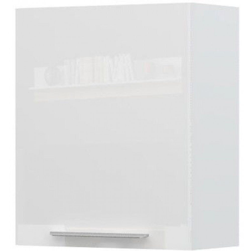 Ντουλάπι κρεμαστό Raval V7-60-1K-Λευκό - Λευκό γυαλιστερό