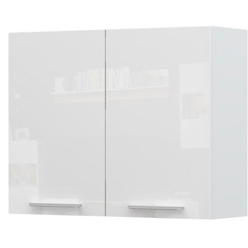 Ντουλάπι κρεμαστό Raval V7-90-2K-Λευκό - Λευκό γυαλιστερό