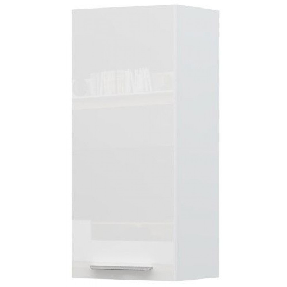 Ντουλάπι κρεμαστό Raval V9-40-1K-Λευκό - Λευκό γυαλιστερό