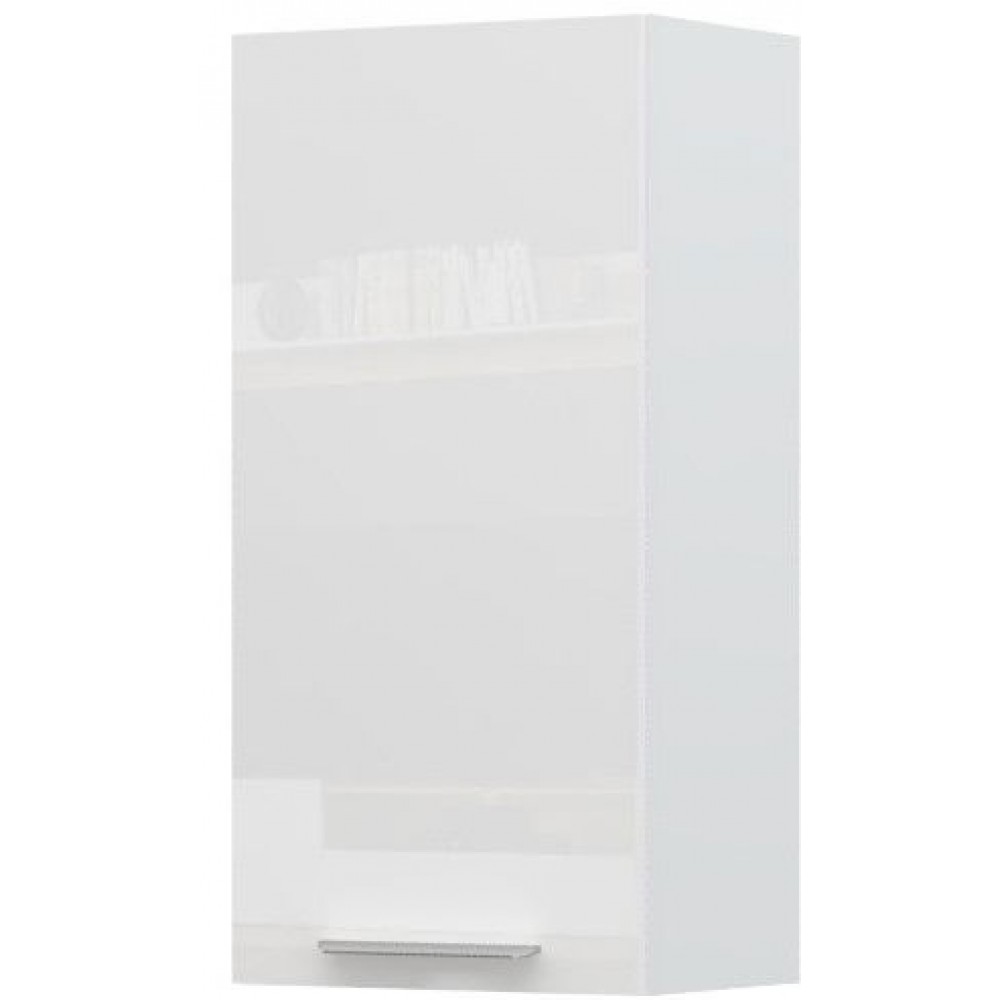 Ντουλάπι κρεμαστό Raval V9-45-1K-Λευκό - Λευκό γυαλιστερό