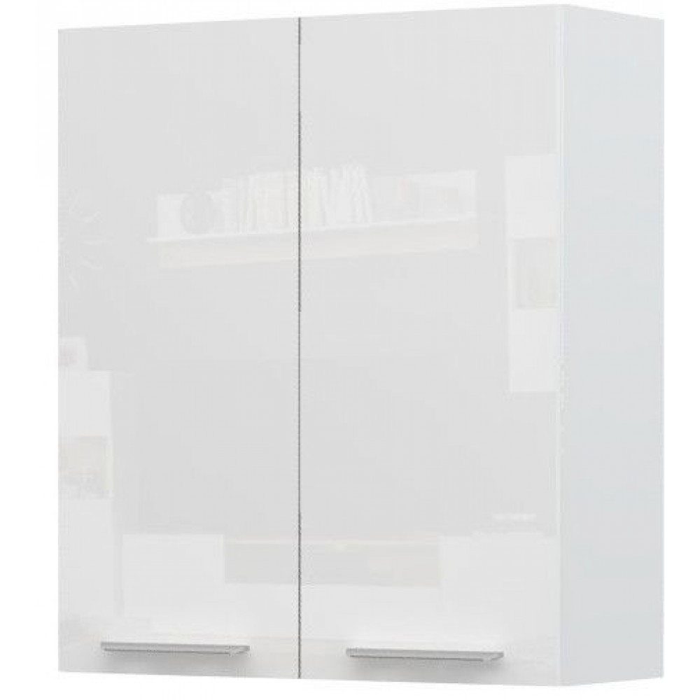 Ντουλάπι κρεμαστό Raval V9-80-2K-Λευκό - Λευκό γυαλιστερό